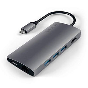 Adaptador Type-C, Multi Port, 4K Y Ethernet V2 En Gris Espacial