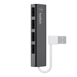 Concentrador 4 Port Travel Usb 2.0 En Negro