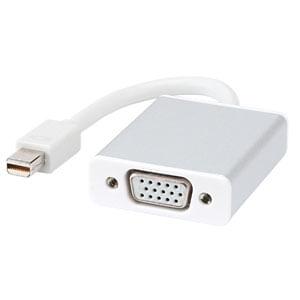 Adaptador Mini Displayport To Vga (Sin Soporte De Audio) En Blanco