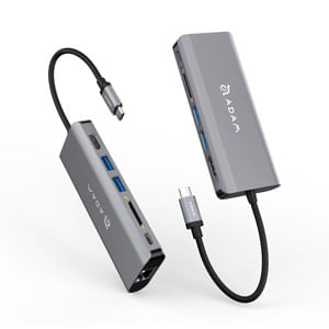 Concentrador 6 In 1 Type-C En Gris
