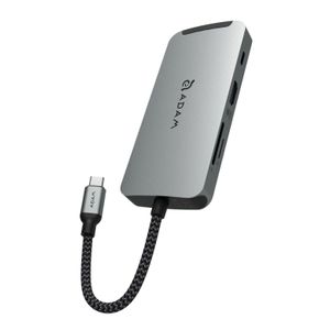 Concentrador Casa A08 8-In-1 Usb-C, Vga, Hdmi, Sd Y Usb-A En Gris Espacial