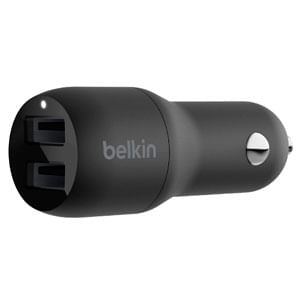 Cargador Para Auto Dual Usb-A 24W En Negro