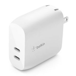 Cargador De Pared Dual Usb-C En Blanco
