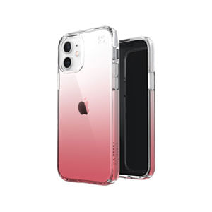 Funda Para iPhone 12 y 12 Pro Presidio Perfect Clear Ombre En Transparente Con Rosa Vintage