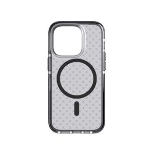 Funda Para iPhone 14 Pro Evo Check Compatible Con MagSafe En Negro Ahumado