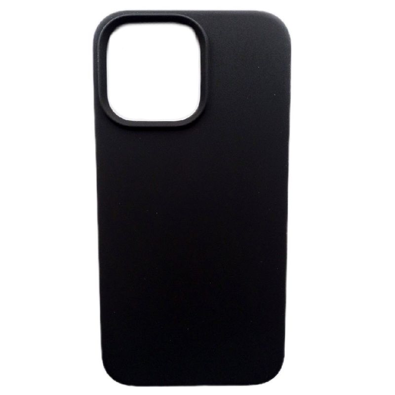 Funda iPhone 14 Pro Max silicón logo negra