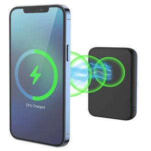 Bateria Power Bank Wireless 10000 Mah Compatible Con MagSafe En Negro