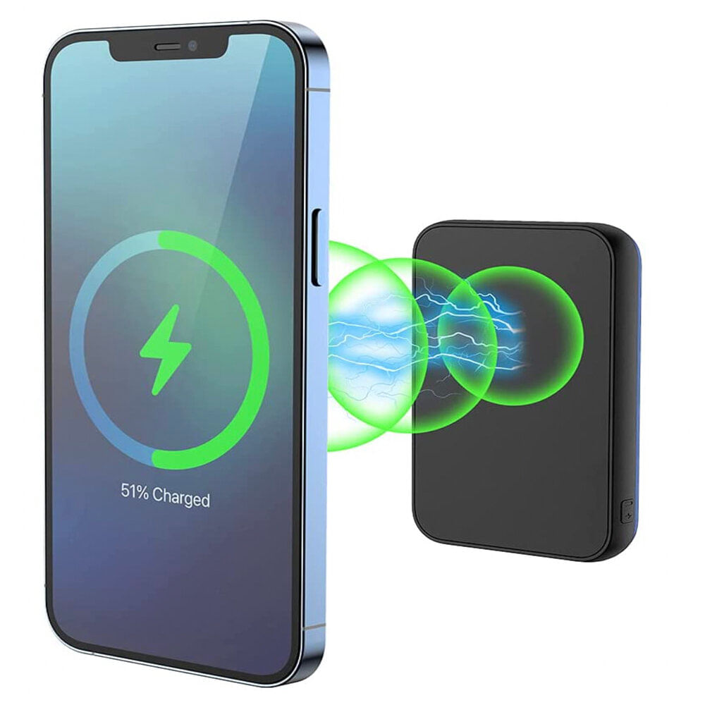 Combo Magnético Batería MagSafe + Case + Vidrio Templado