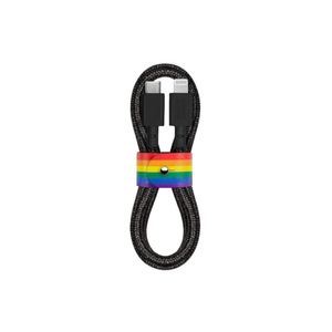Cable Belt Usb-C To Lightning Edicion Orgullo 1.2M En Negro Carbon