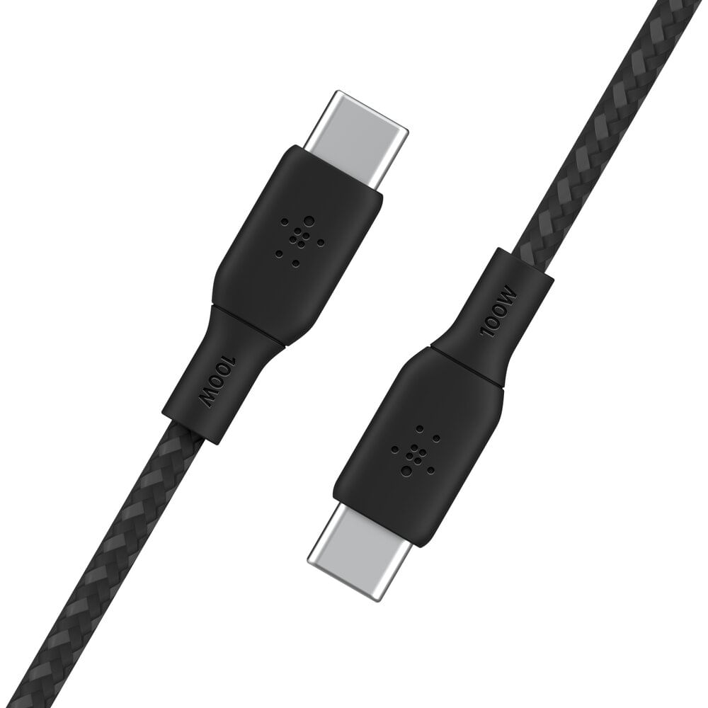 Cable USB Tipo C Carga Rapida 2 mts Negro - 0300412