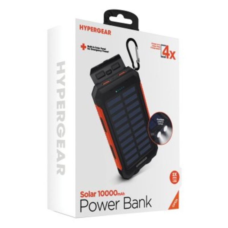 Cargador portatil de bateria externa para telefono 10000mAh Power Bank  solar NEW