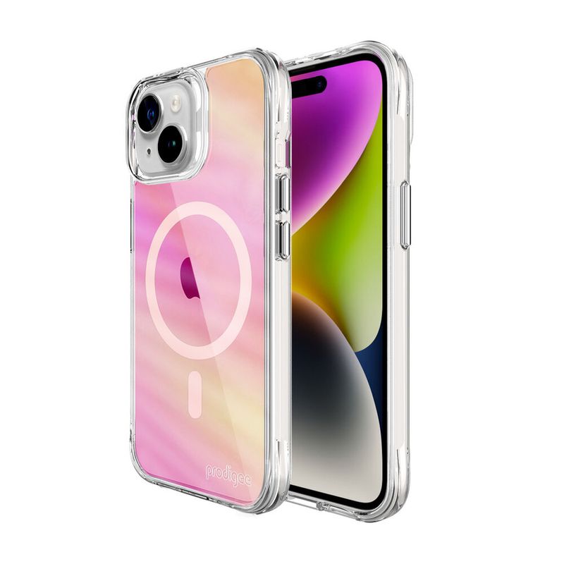 Funda Para iPhone 15 Pro Glow Compatible Con MagSafe En Tornasol