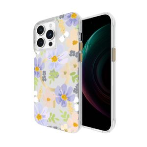 Funda Para iPhone 15 Pro Max Rifle Paper Co. Compatible Con MagSafe Y Antimicrobial En Pastel Marguerite