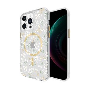 Funda Para iPhone 15 Pro Max Rifle Paper Co. Compatible Con MagSafe Y Antimicrobial Pro Max En Petite Fleurs
