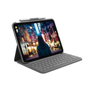 Funda Para iPad 10.9 (10th Gen) Slim Folio Con Teclado En Gris