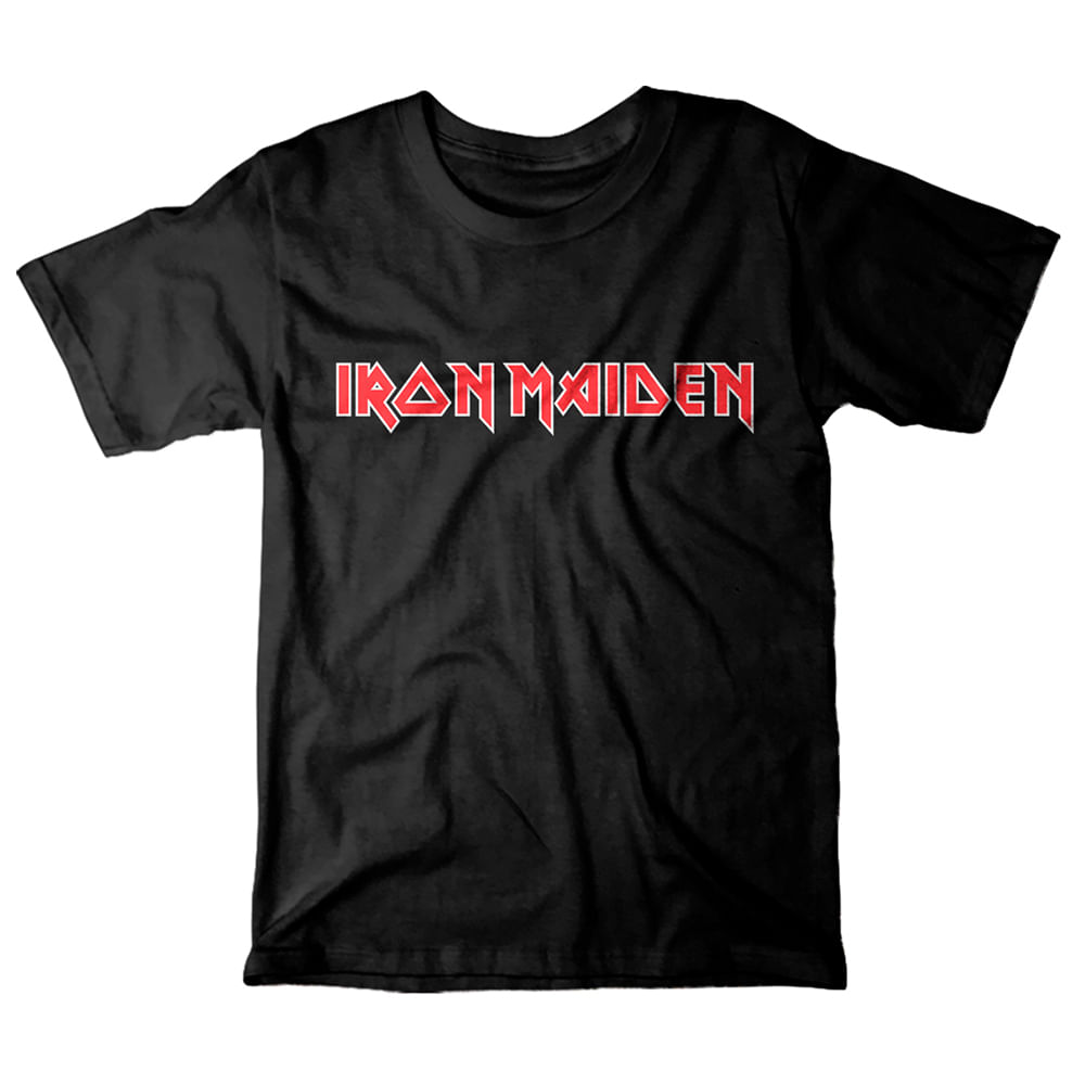 Camiseta Iron Maiden - Logo Azul, Algodón 100%, Unisex