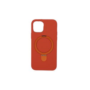 Funda de Silicon Para iPhone 12 Y 12 Pro Con Flip Compatible Con MagSafe En Naranja