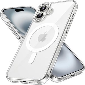 Funda Para iPhone 16 Pro Con Flip Compatible Con MagSafe En Transparente
