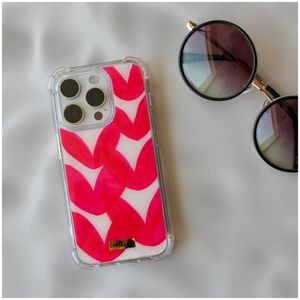 Funda Para iPhone 15 Pro En Transparente Hearts