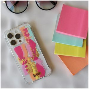 Funda Para iPhone 15 Pro En Transparente Rainbow
