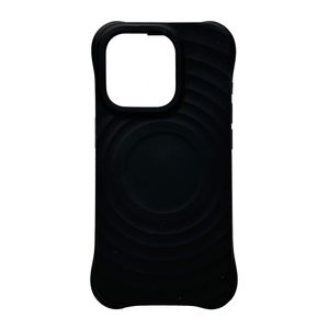 Funda De Silicon Con Diseno Para Iphone 15 Pro Compatible Con Magsafe En Negro