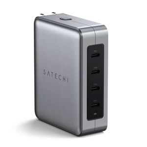 Cargador De Pared Gan Travel Usb-C Con 4 Puertos 145W En Gris