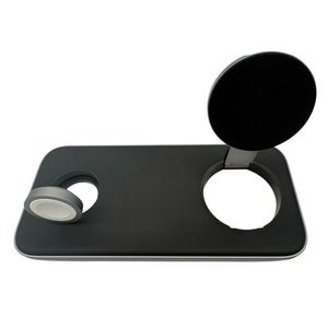 Cargador Inalambrico Base Para iPhone, Watch Y AirPods Trio Qi2 De 15W En Negro