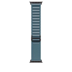 Correa Loop Alpine En Azul Claro Para Caja De 49 Mm Talla Chica, Acabado De Titanio Negro