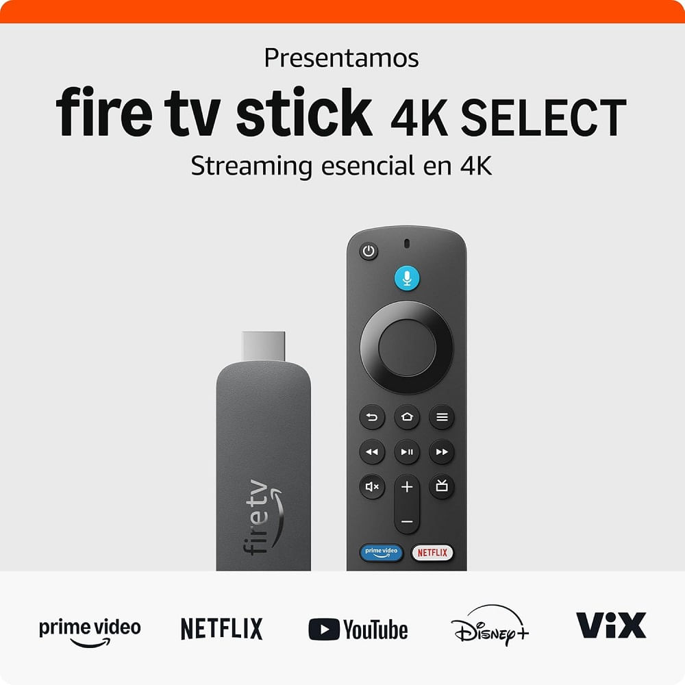 Fire Tv Stick 4K Select With Remote Control En Negro