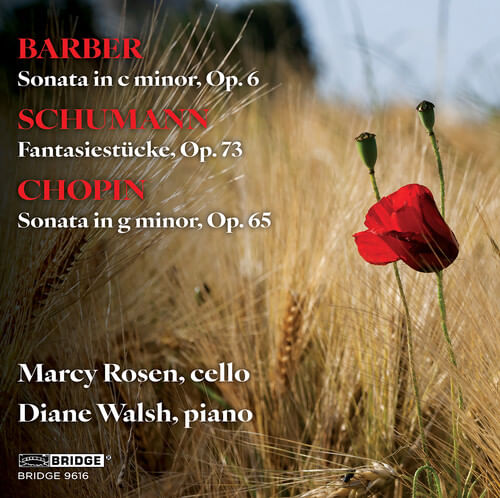 Barber Schumann & Chopin: Music For Vc & Piano Cd - Marcy Ro