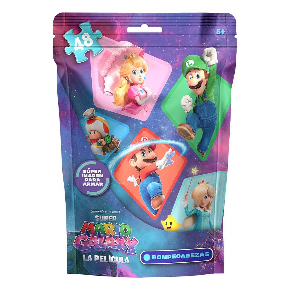 Rompecabezas Mario Bros Bolsa Foil 48 Pzas