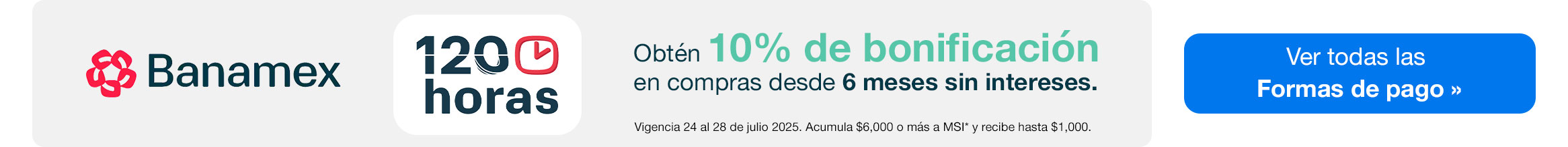 Formas de pago