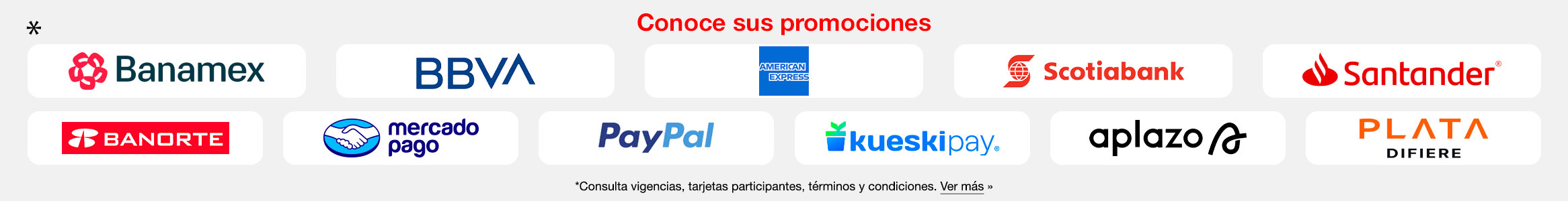 Formas de Pago