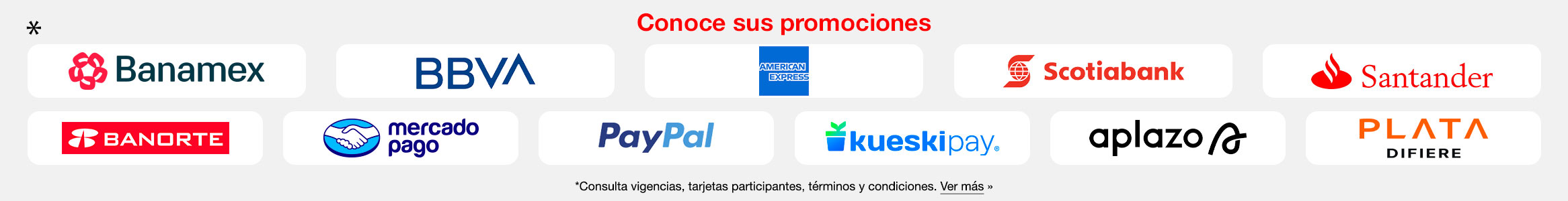 Formas de Pago
